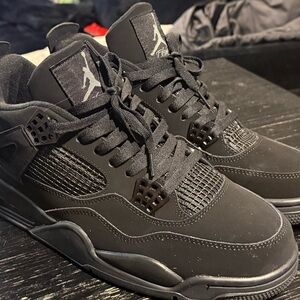 Jordan Black Men's Sneakers JORDAN RETRO 4 BLACK CAT
